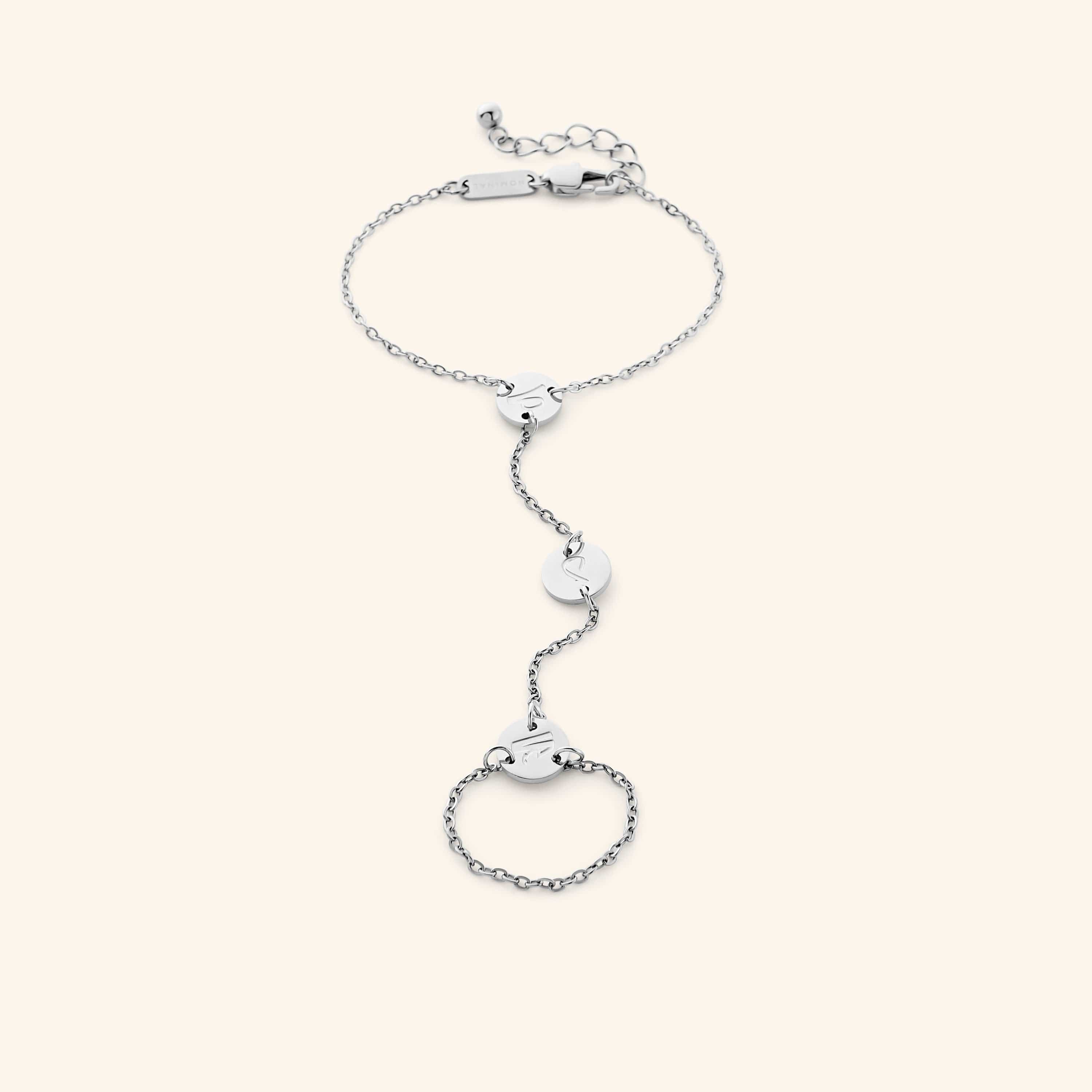 SALAAM hand chain worn on a wrist, demonstrating its fit and stylish appeal