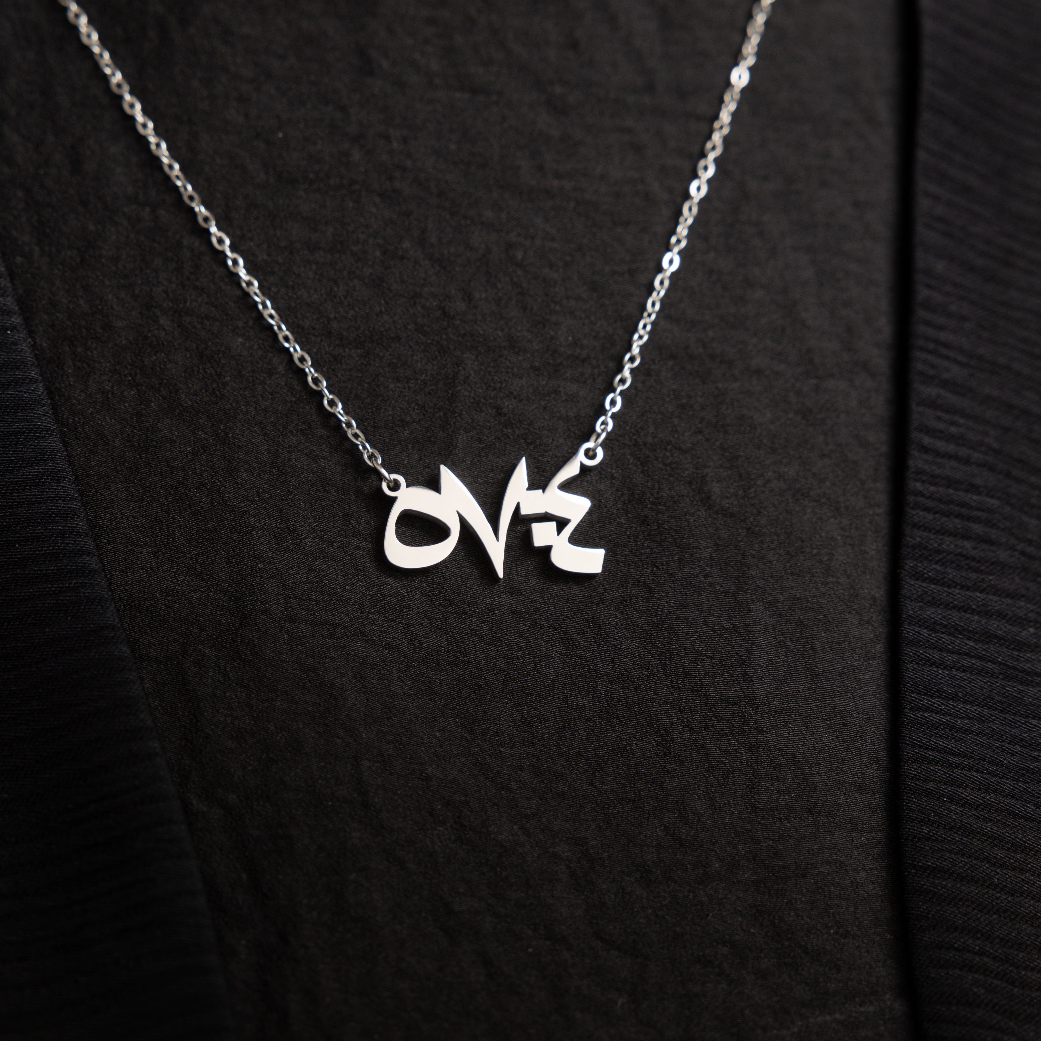 Everlasting Faith Verse Necklace on a model, highlighting the beautiful pendant and chain length.