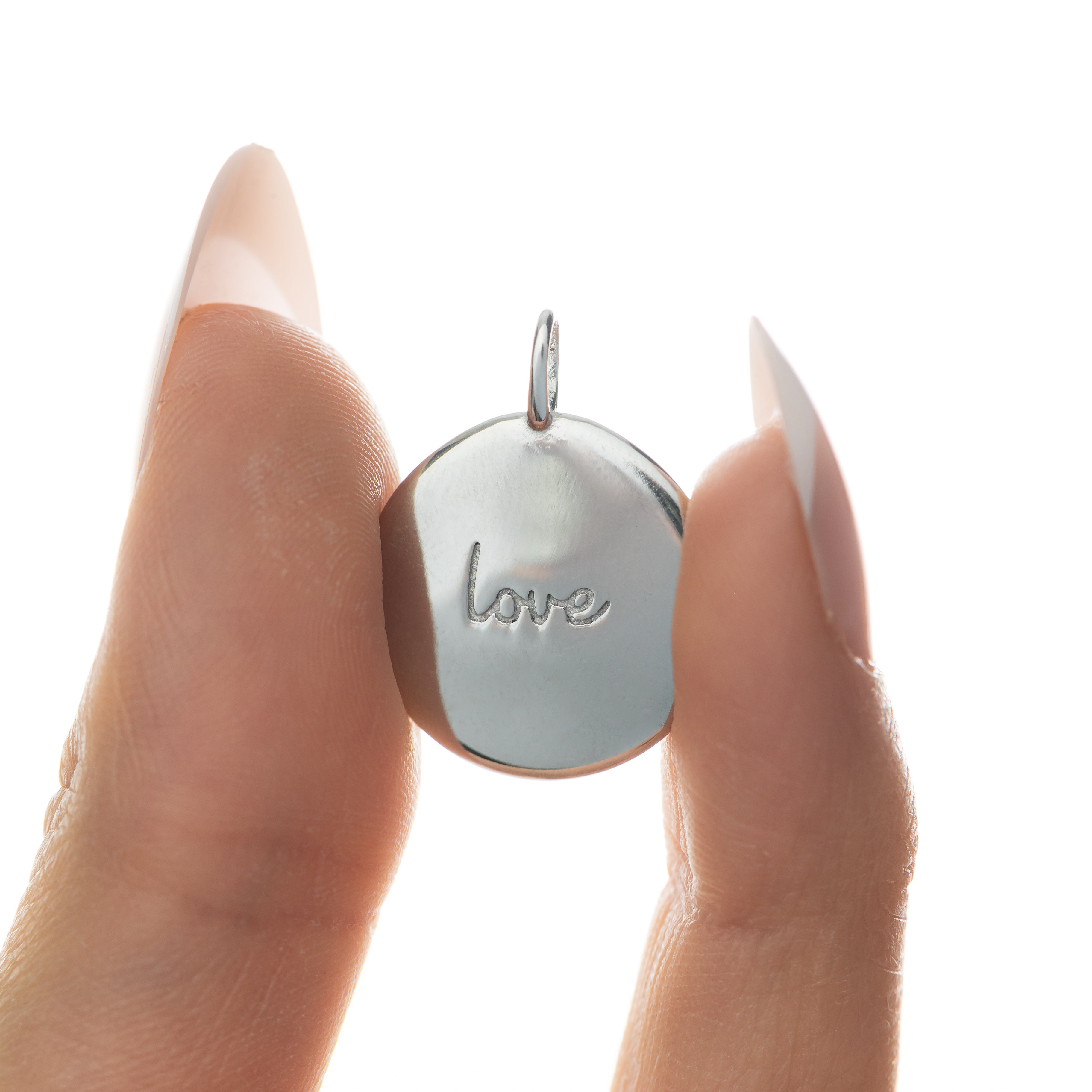 Eternal Love Charm layered on a stylish necklace, perfect for gifting.