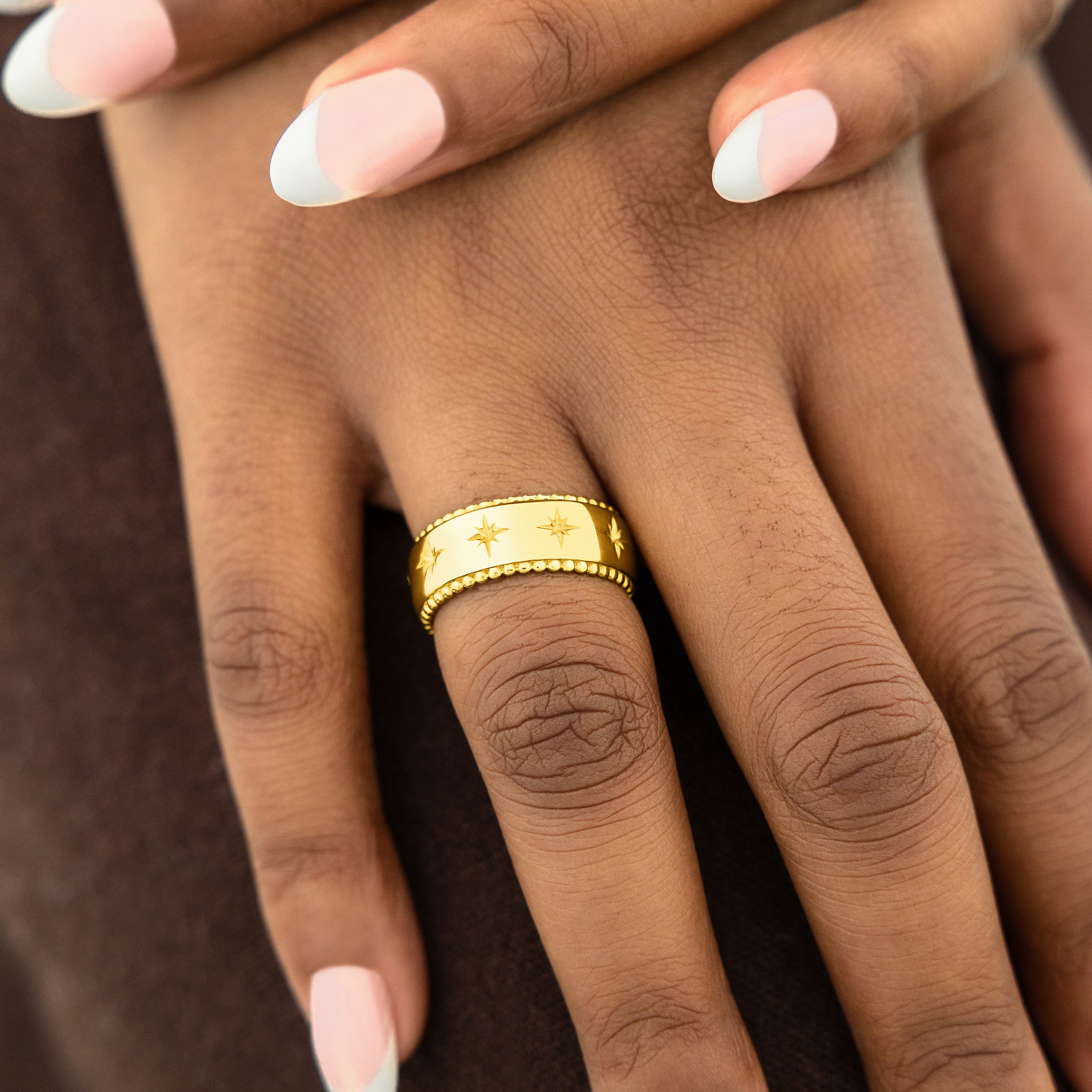Timeless Legacy Ring displayed in a velvet pouch, highlighting its elegant packaging.