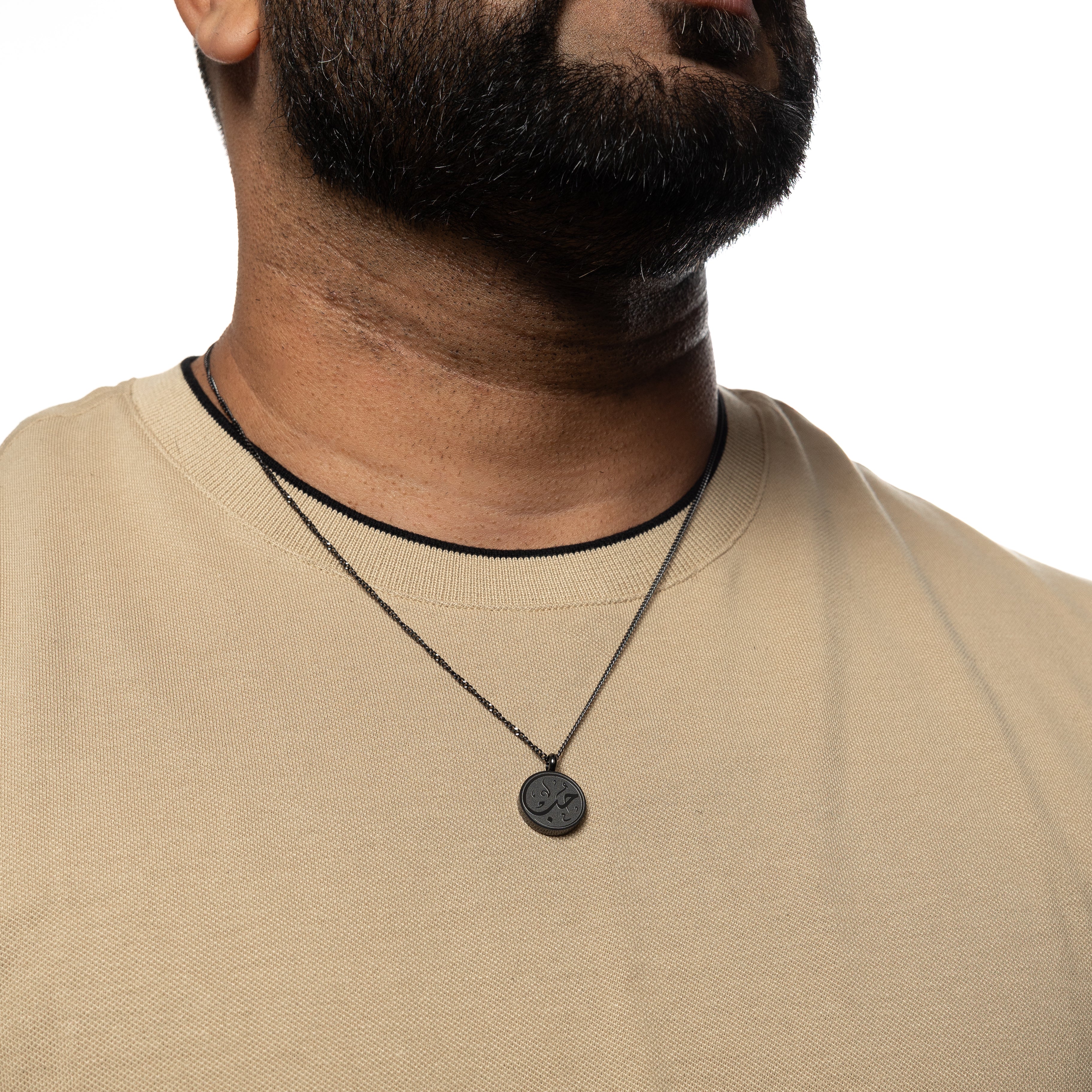 The love necklace displayed elegantly in its velvet pouch, ideal for gift-giving.