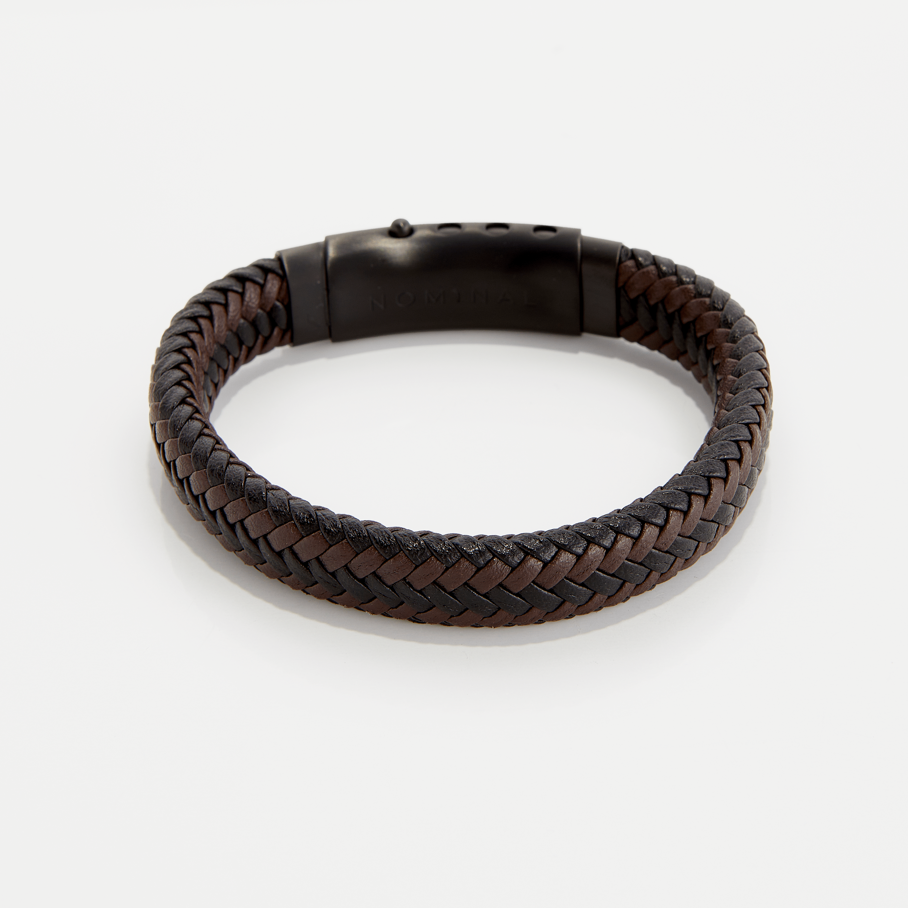 Timeless faux leather bracelet worn on a wrist, showing its stylish design and durability.