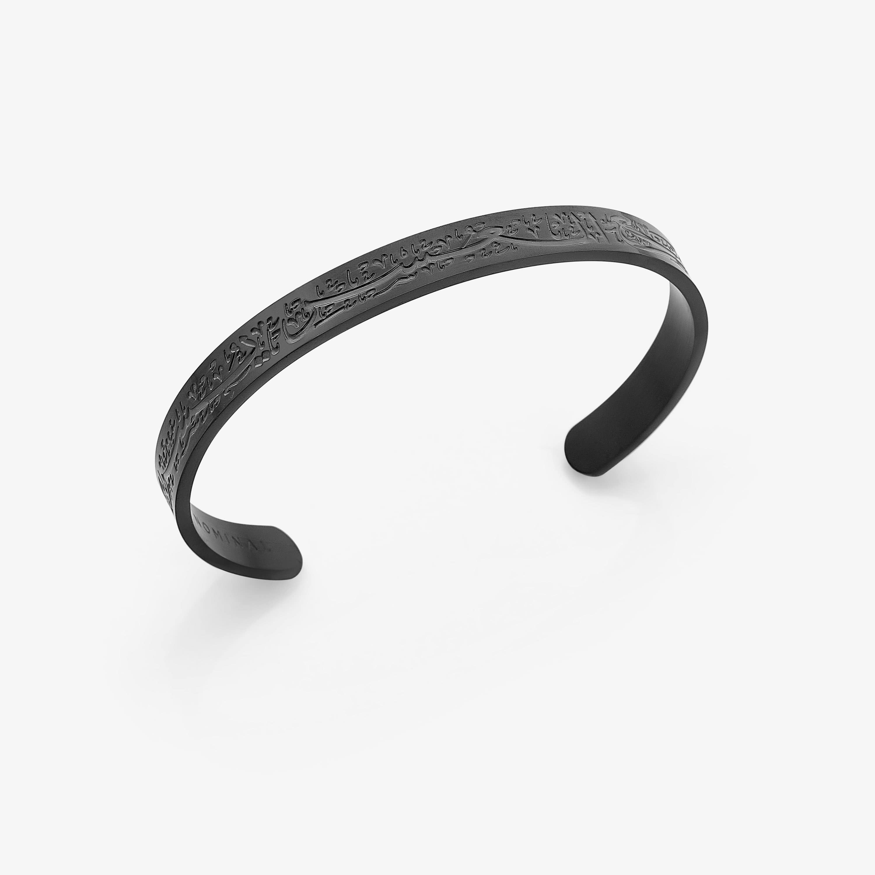 Ease & Strength stainless steel adjustable cuff for men displayed on a wrist