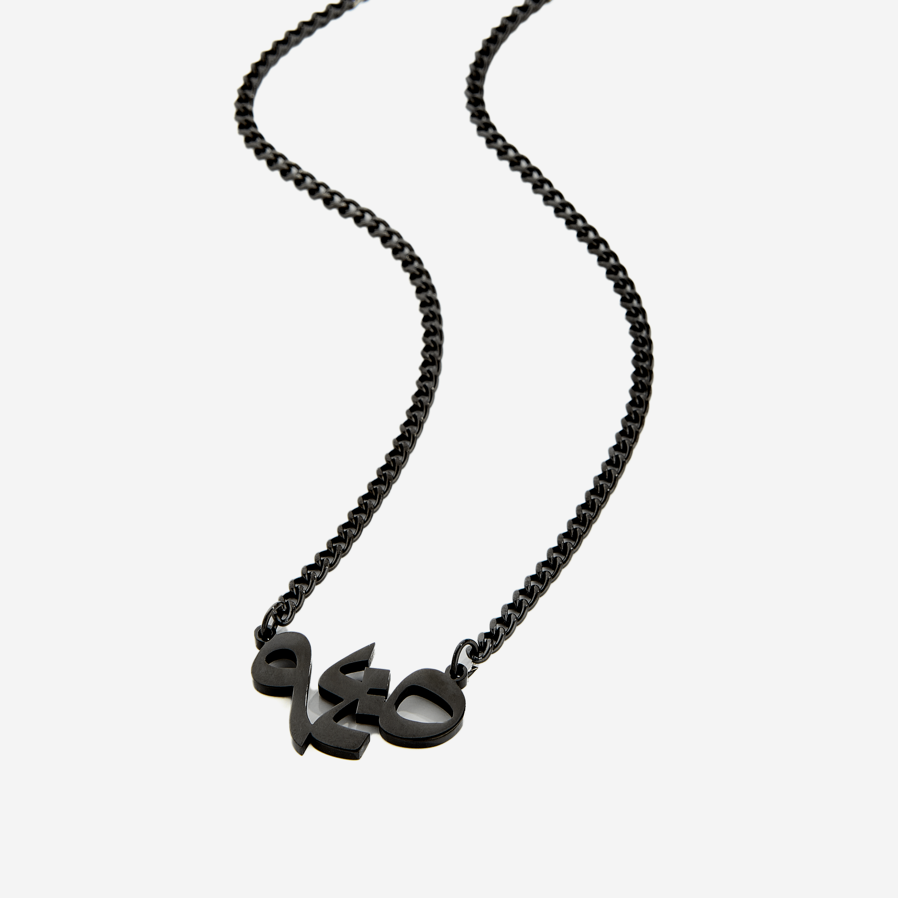 Stylish presentation of the necklace, perfect for gifting or personal wear.