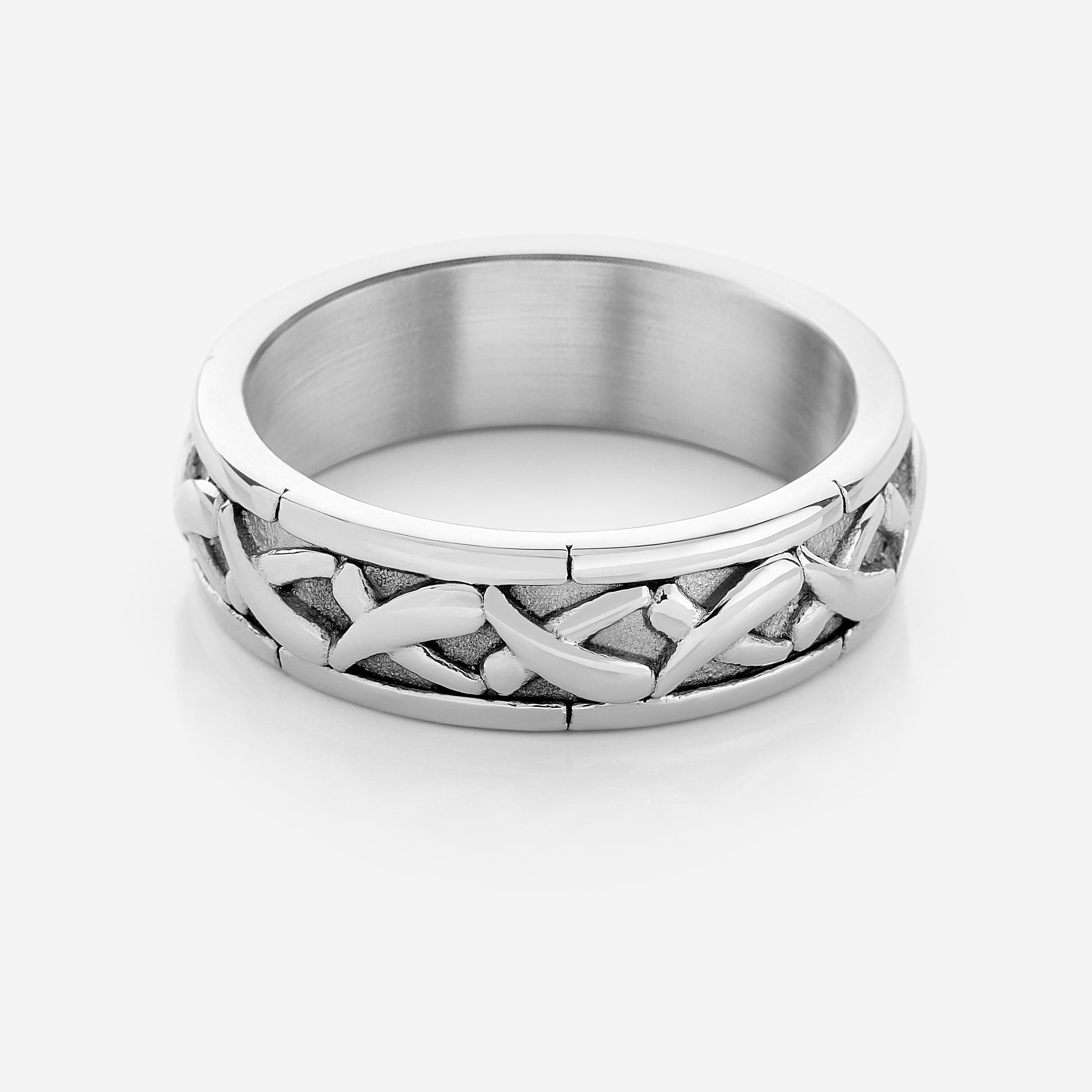 Close-up view of the Emblem of Legacy Ring showcasing its elegant design and craftsmanship.