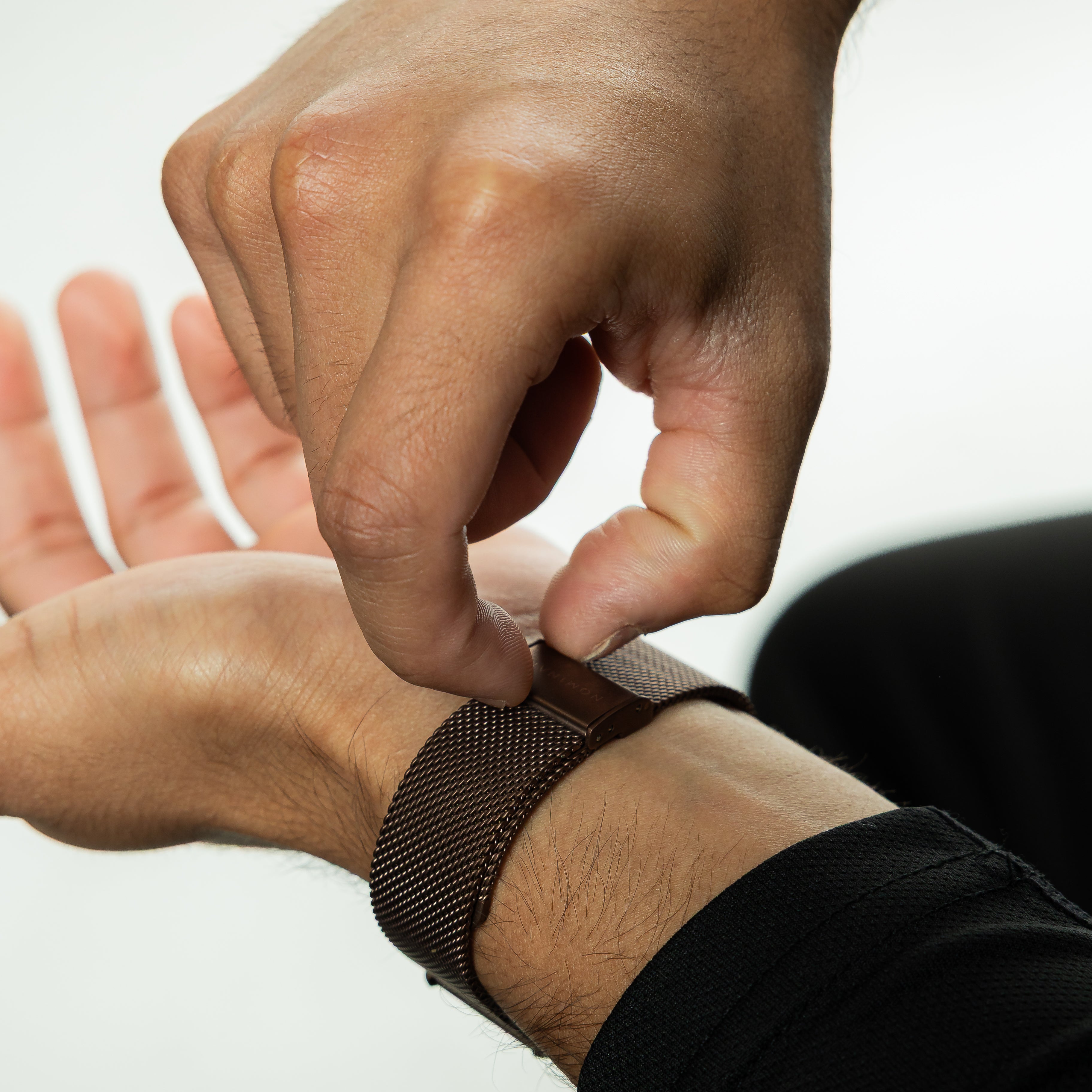 The Nominal Outcast displayed on a wrist, highlighting its unique design and elegant look.