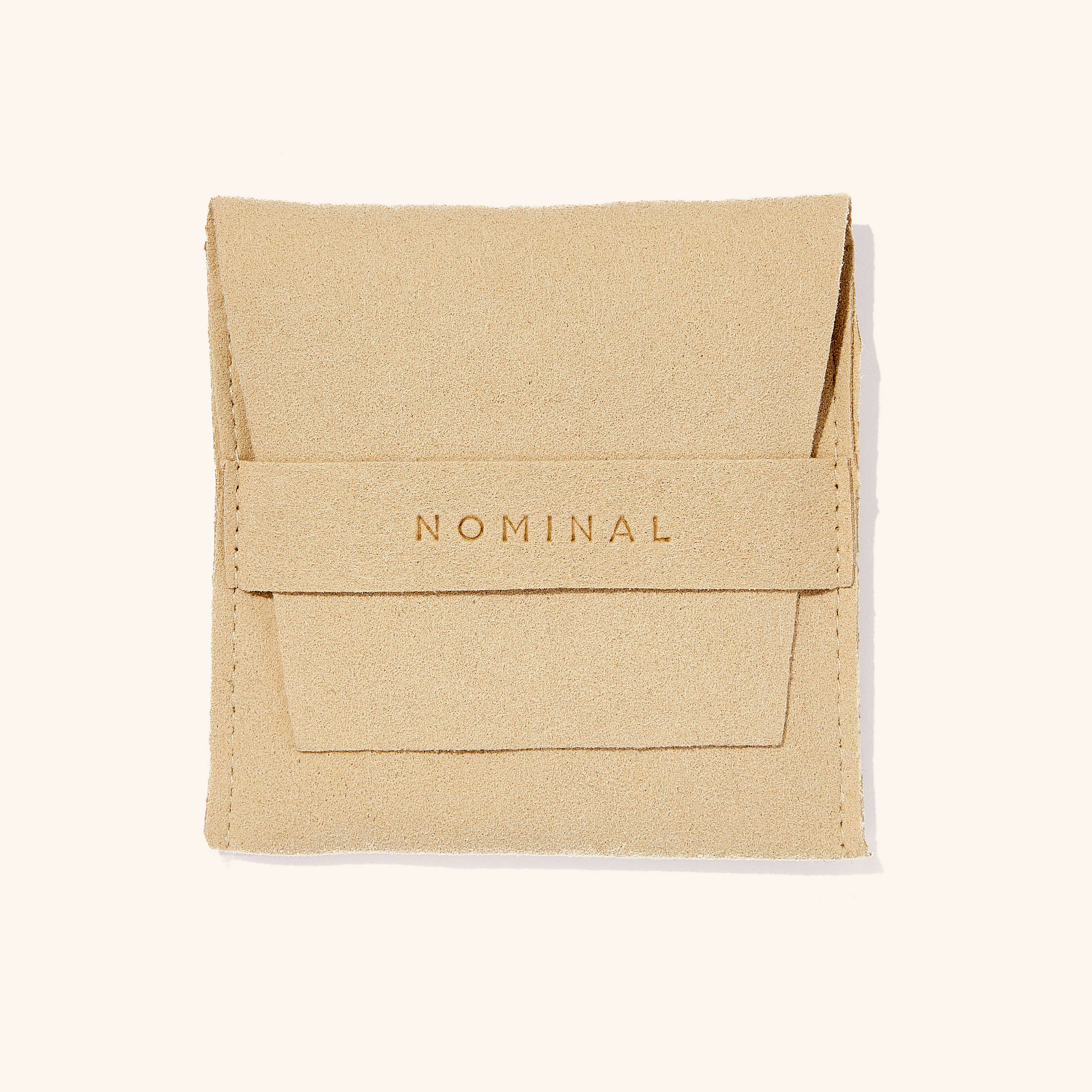 Packaging of the Emblem of Legacy Ring in a drawstring pouch, perfect for gifting.