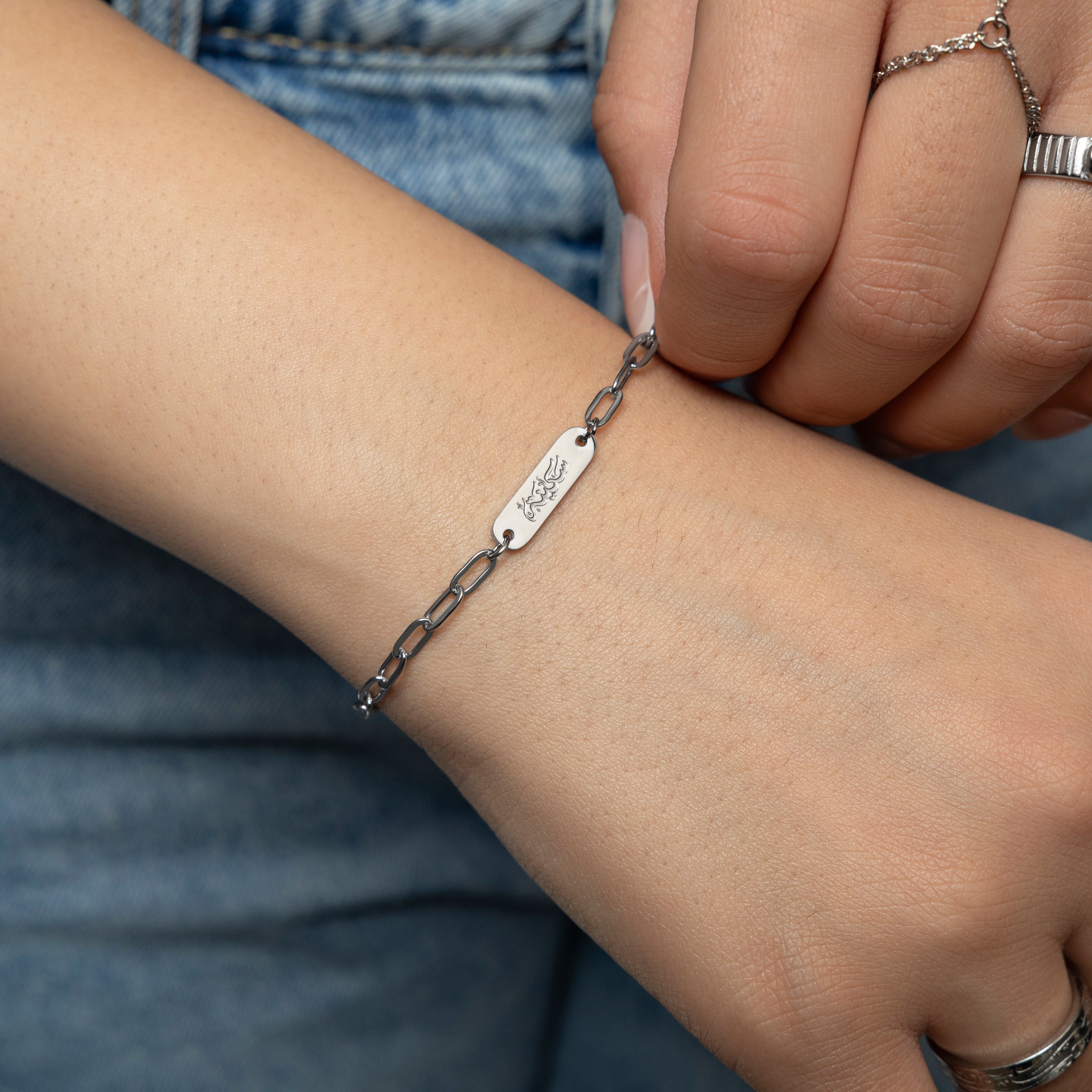 Sakinah bracelet elegantly displayed in its velvet pouch, perfect for gifts.
