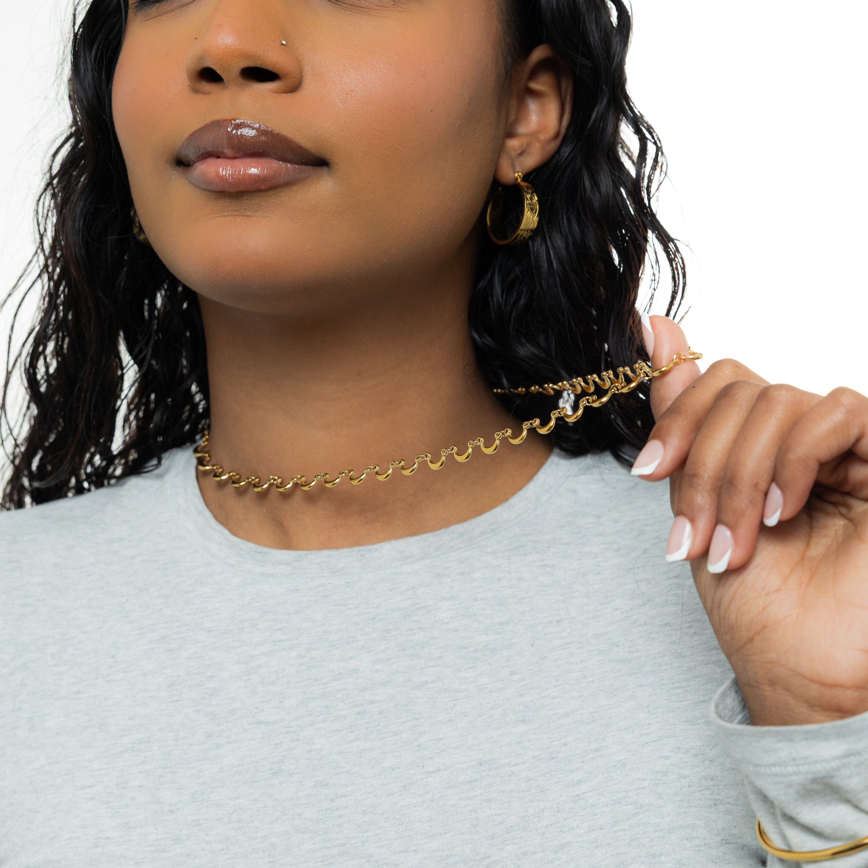 Celestial Elegance Necklace in a velvet pouch, ready for gifting.