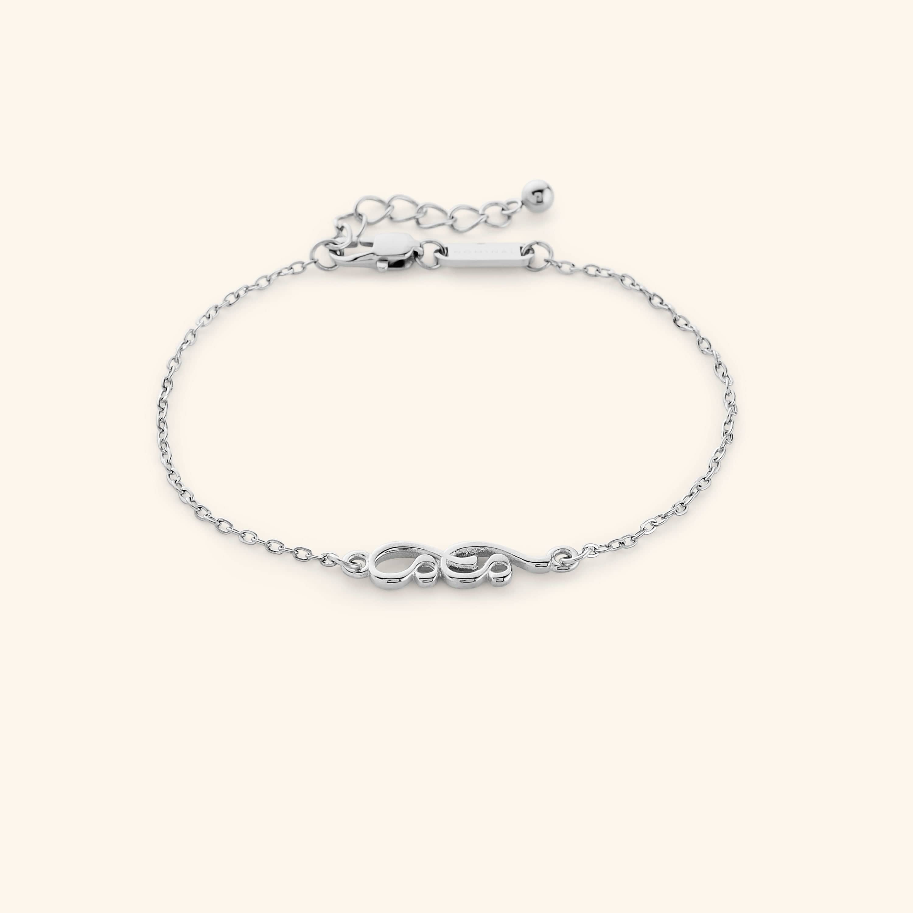 Close-up of the Arabic calligraphy bracelet showcasing intricate design