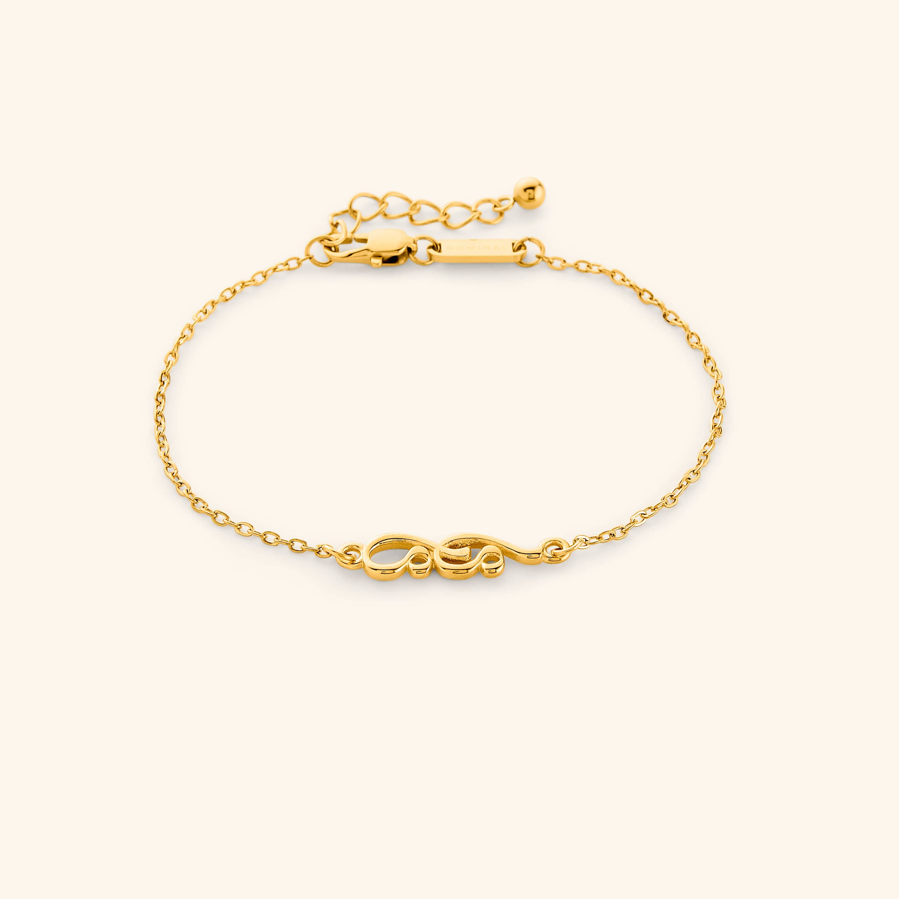 Close-up of the Arabic calligraphy bracelet showcasing intricate design
