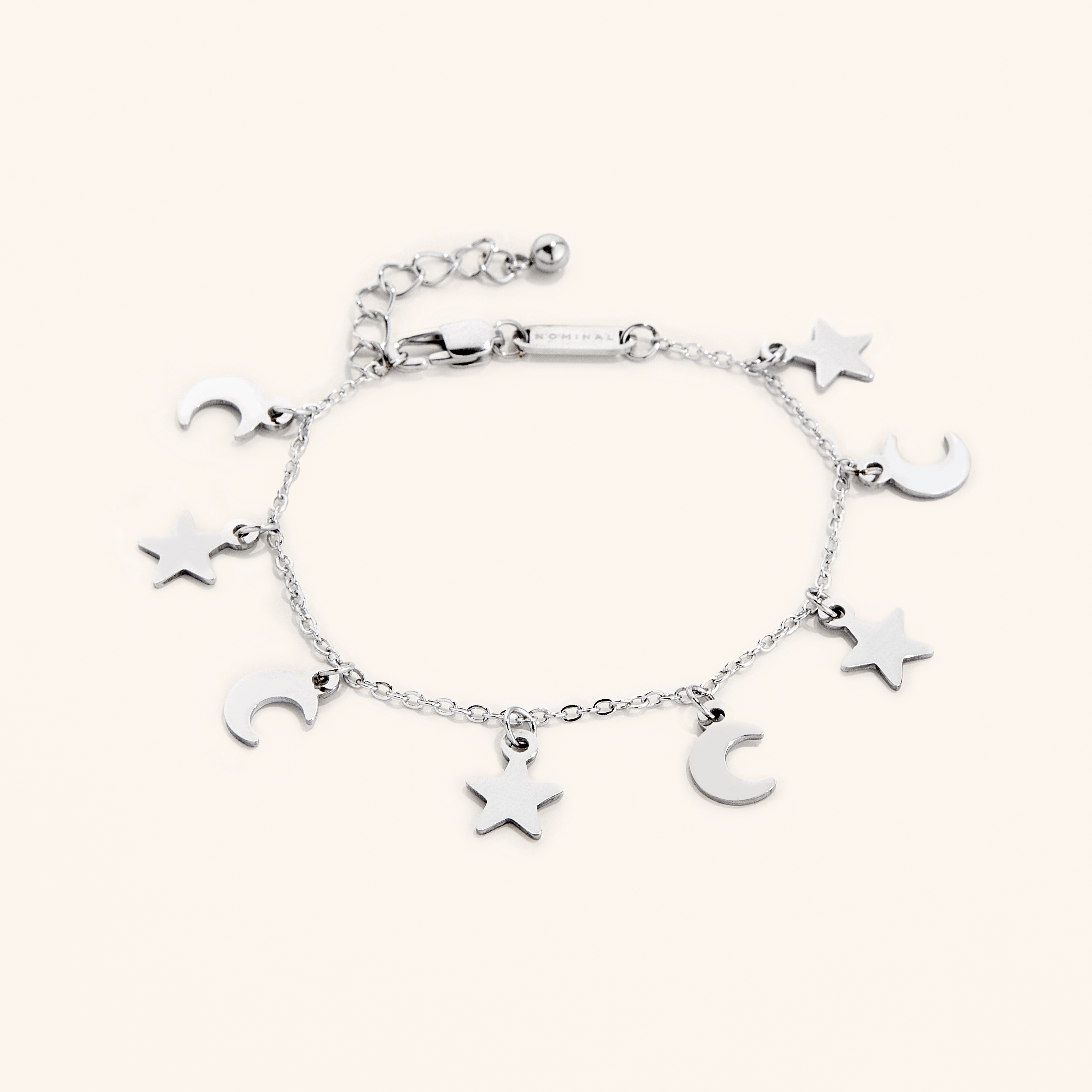 Close-up view of the gold bracelet, showing intricate details and hypoallergenic features.