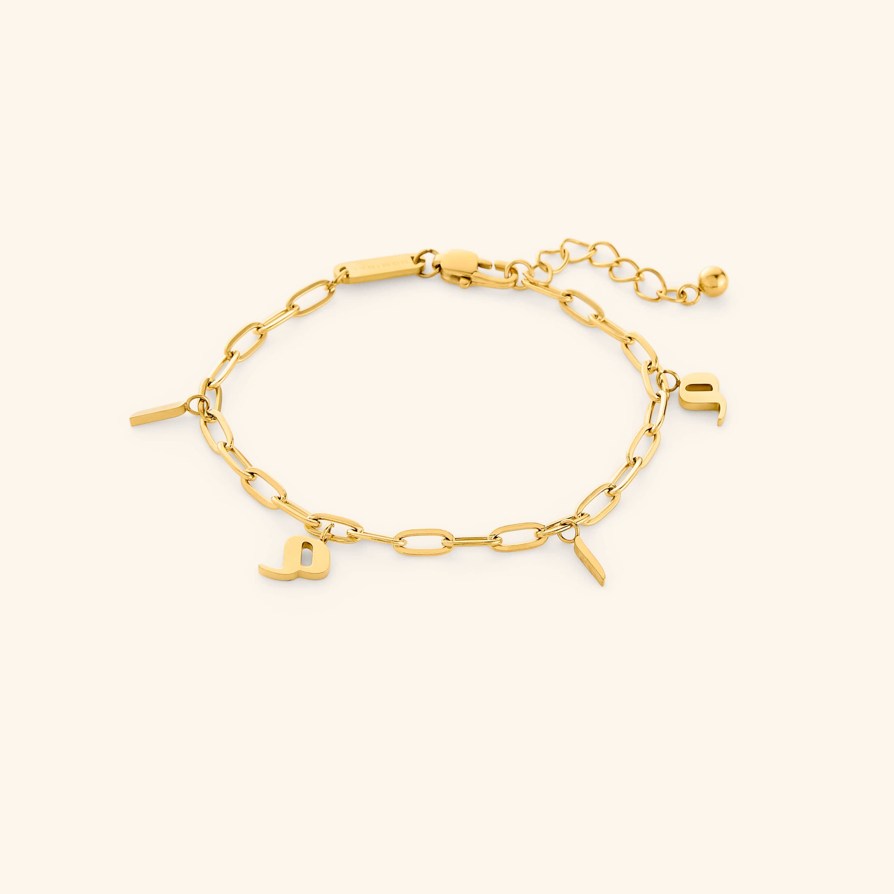 Elegant Mama Charm Bracelet showcasing unique charms spelling 'Mama' in Arabic