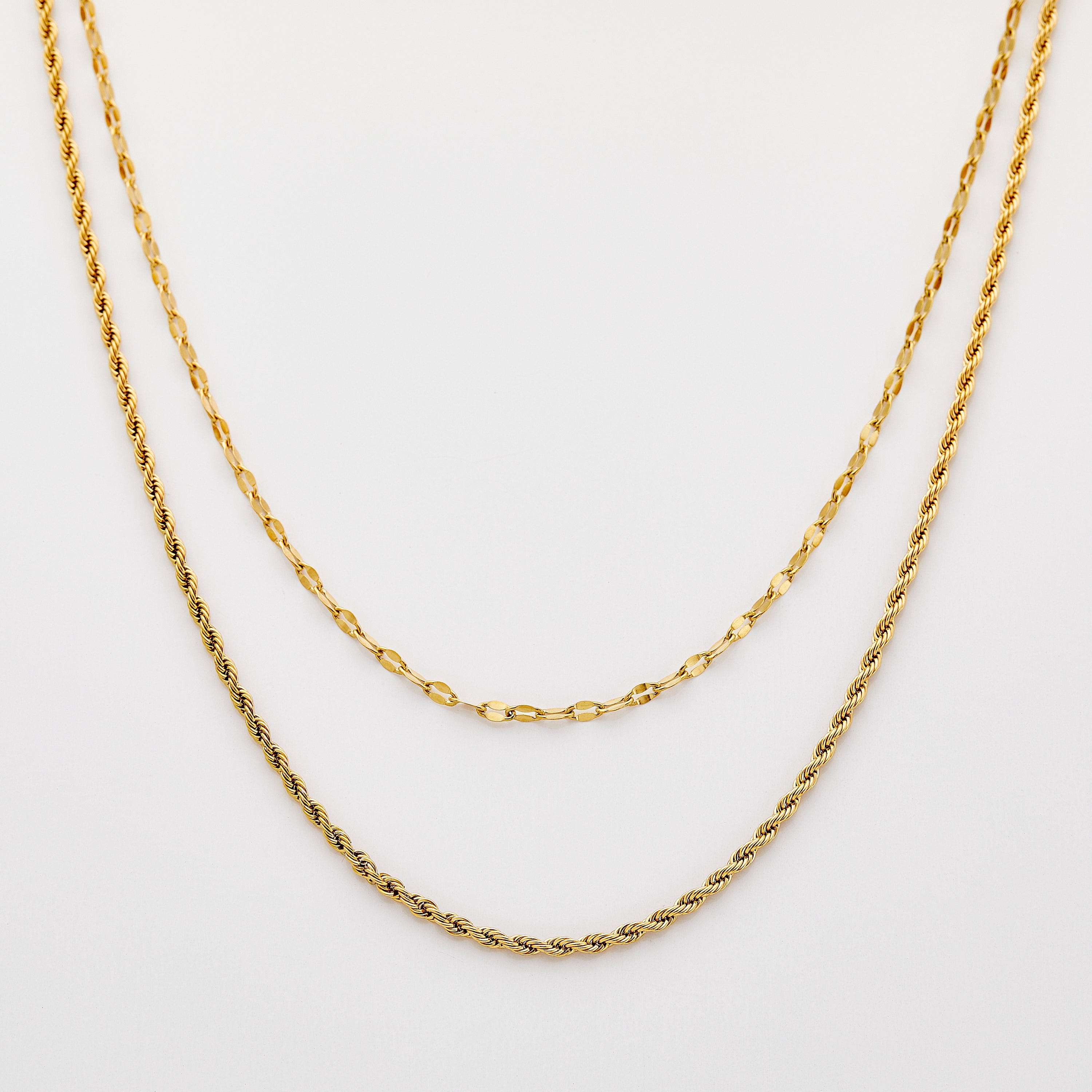 Elegant Flutter Chain with adjustable length displayed on a model