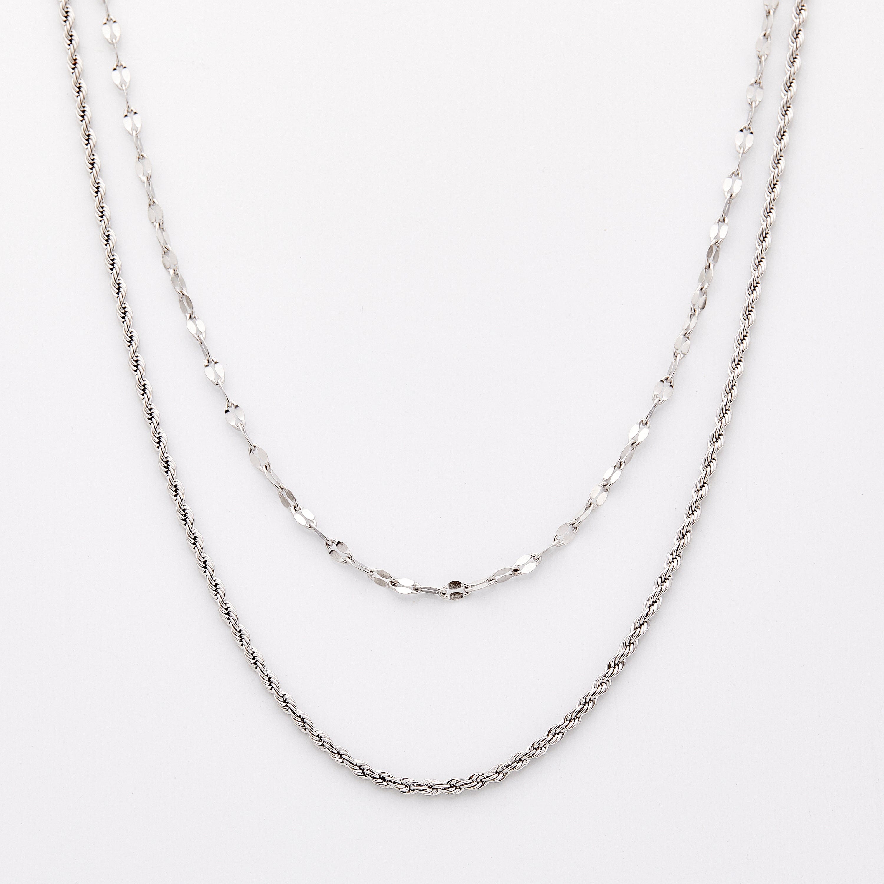 Rope Chain styled separately showing its bold thickness
