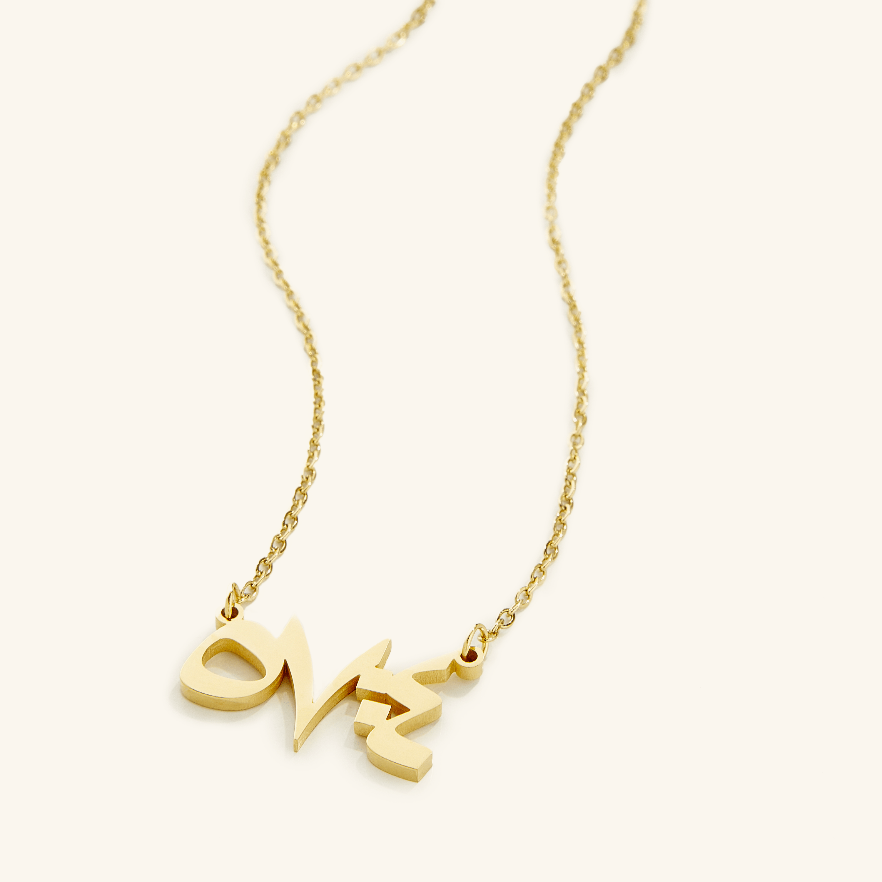 Everlasting Faith Verse Necklace on a model, highlighting the beautiful pendant and chain length.
