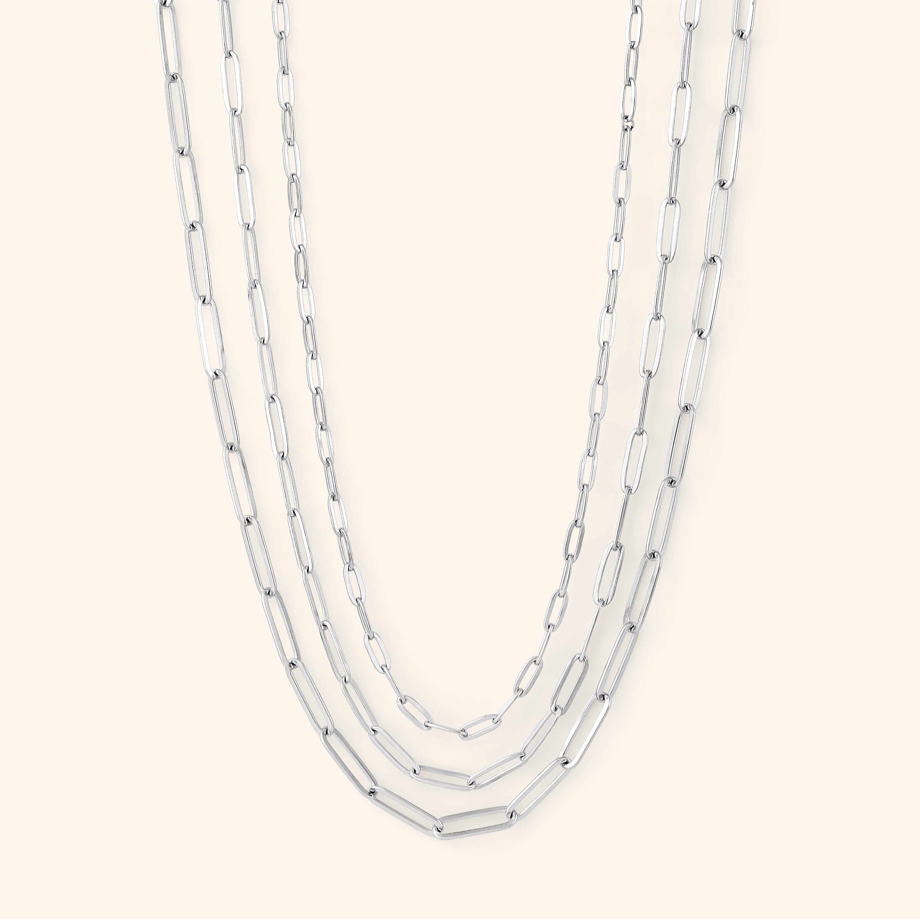 Packaging of the gold chain necklace in a luxurious velvet drawstring pouch.