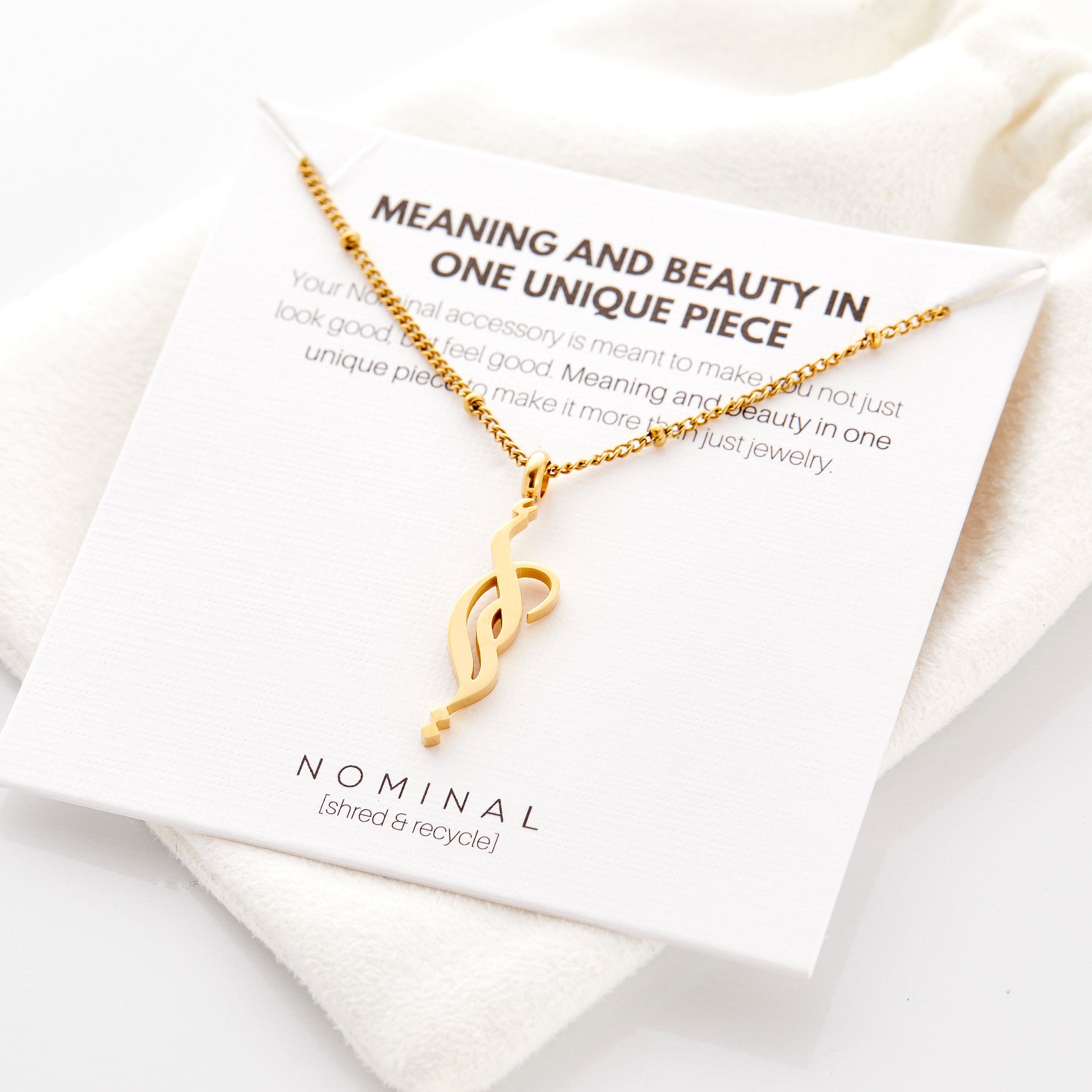 Water droplets on necklace surface showing waterproof durability for sensitive skin