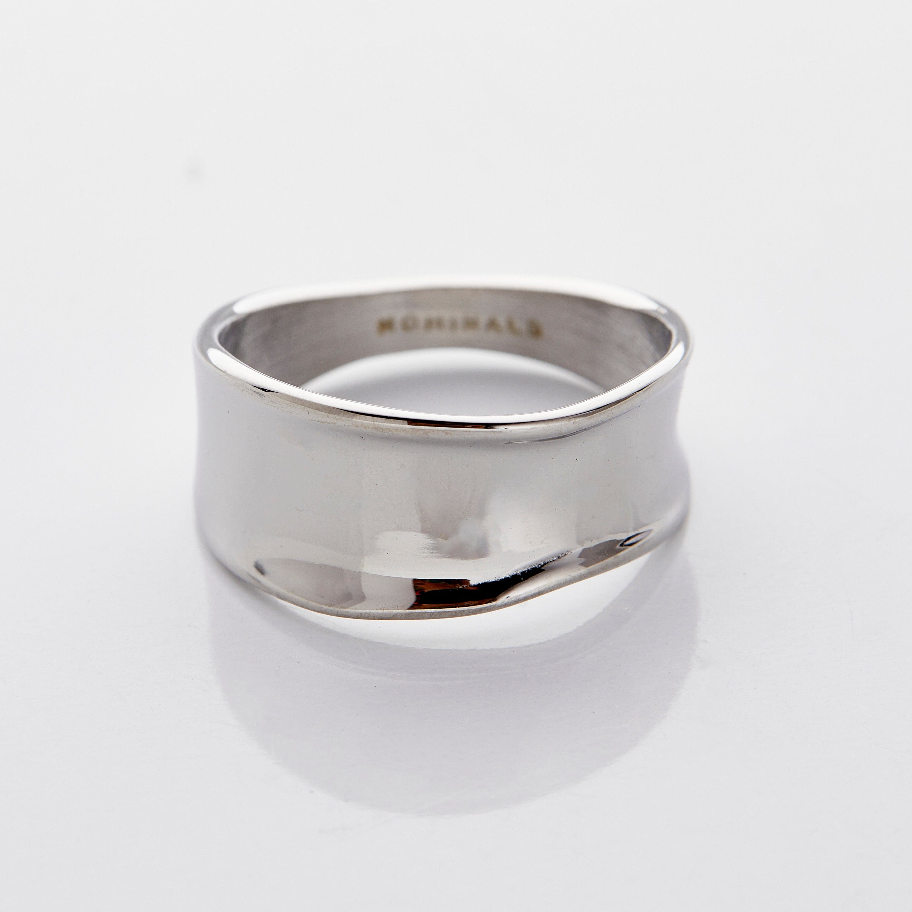 Model wearing the Melted Elegance Chunky Ring, demonstrating its stylish appeal for any occasion.