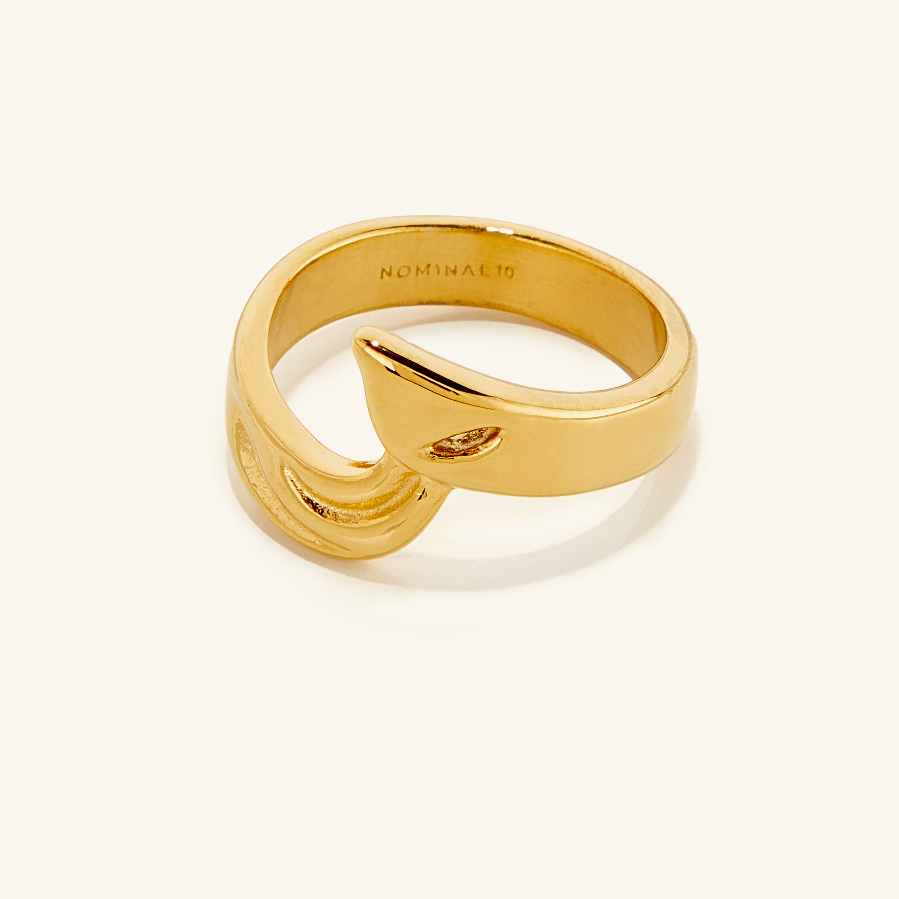 Eternal Heart Love Ring displayed on a hand, emphasizing its elegant design.