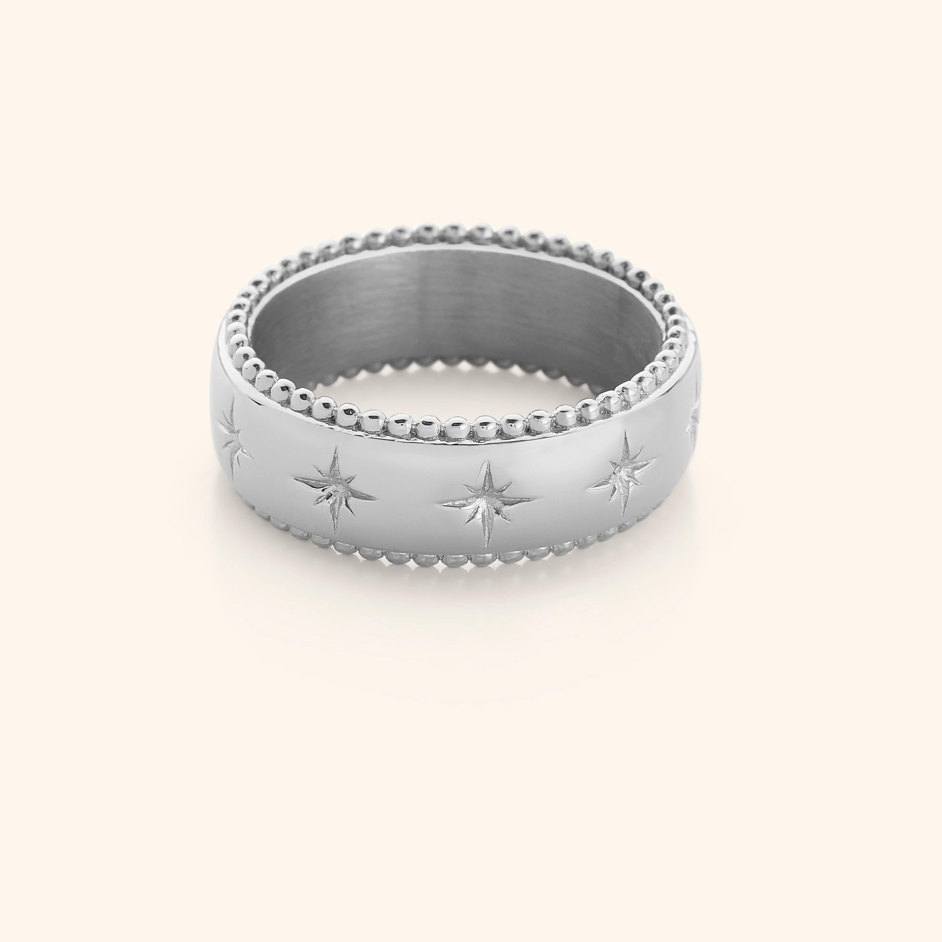 Timeless Legacy Ring displayed in a velvet pouch, highlighting its elegant packaging.