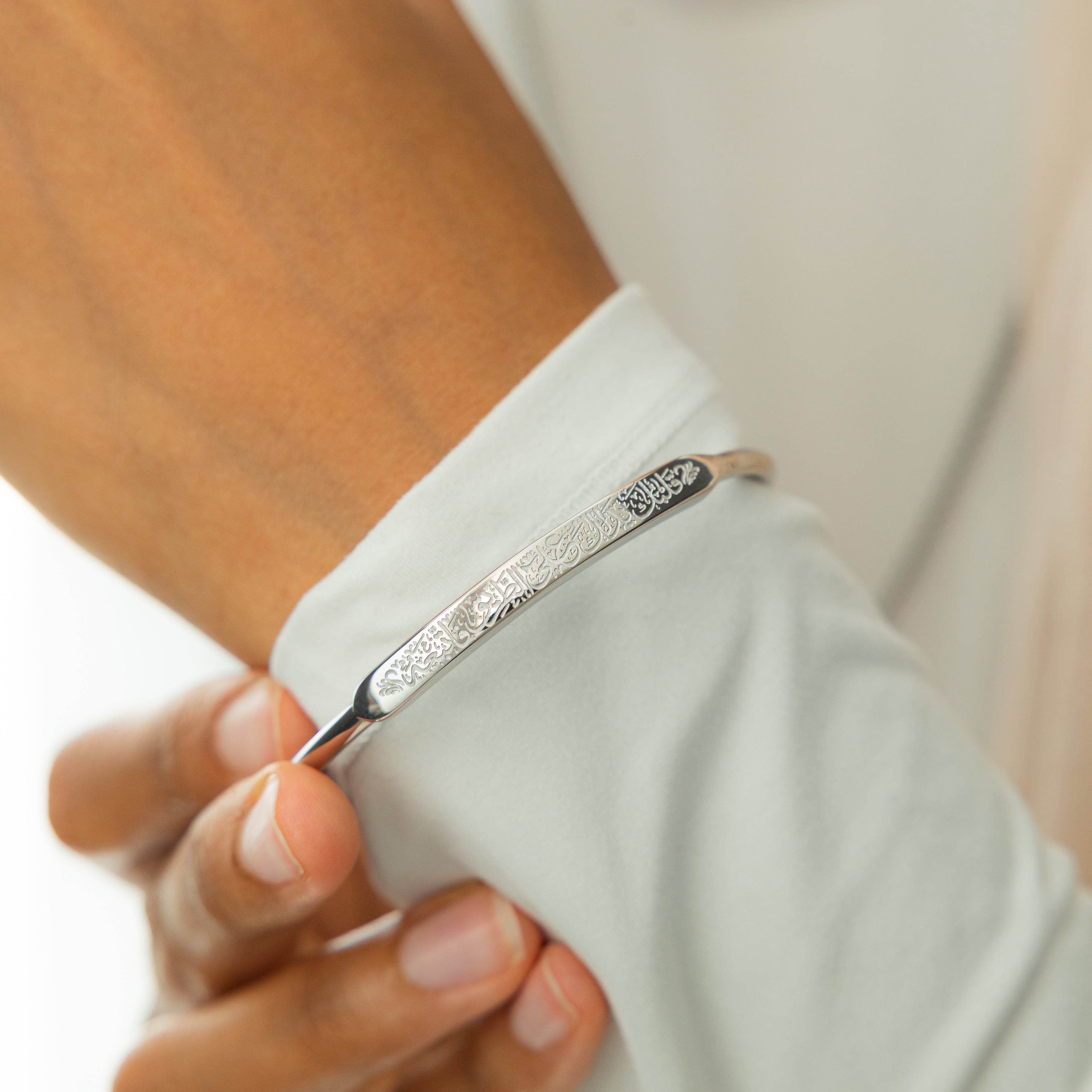 Rumi bangle in a velvet pouch, ideal for gifting on special occasions.